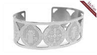 St. Benedict & Miraculous Cuff Bracelet Image