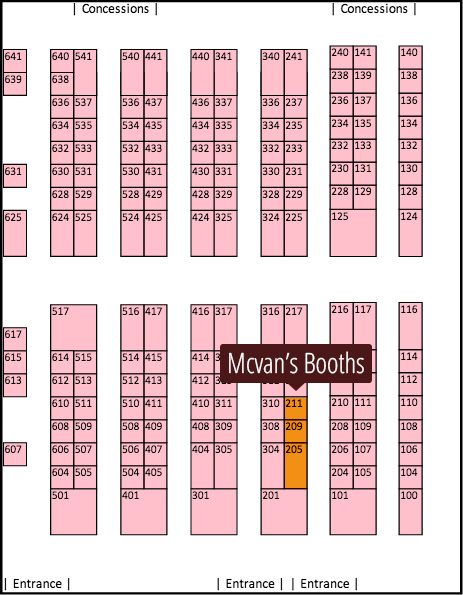 McVan's Booth CMN Trade Show 2014