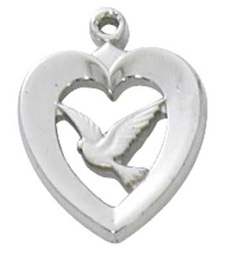 communion religious gifts dove heart