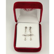 RF Cross Earrings